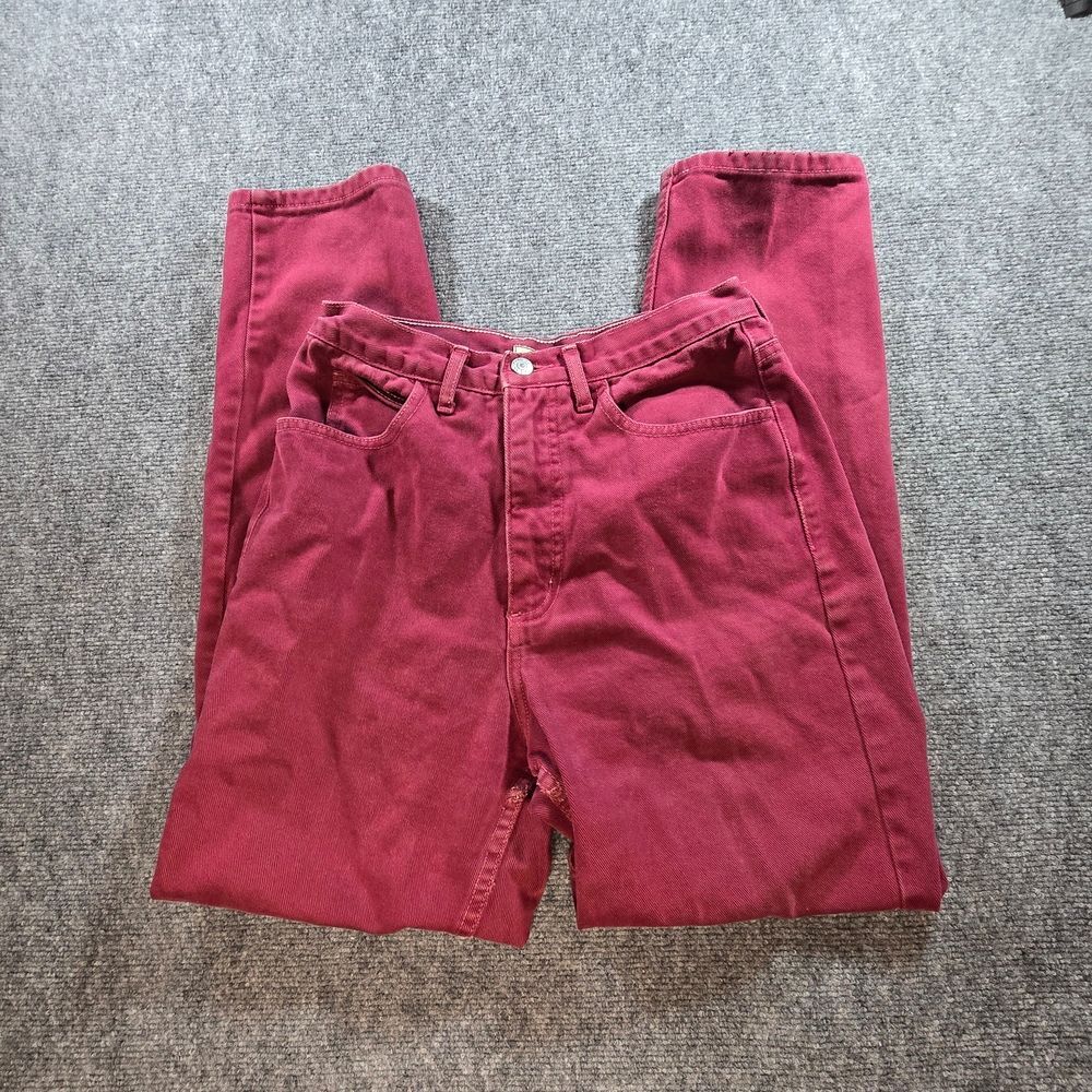 Vintage Guess Faded Red Straight Leg Jeans Womens 30